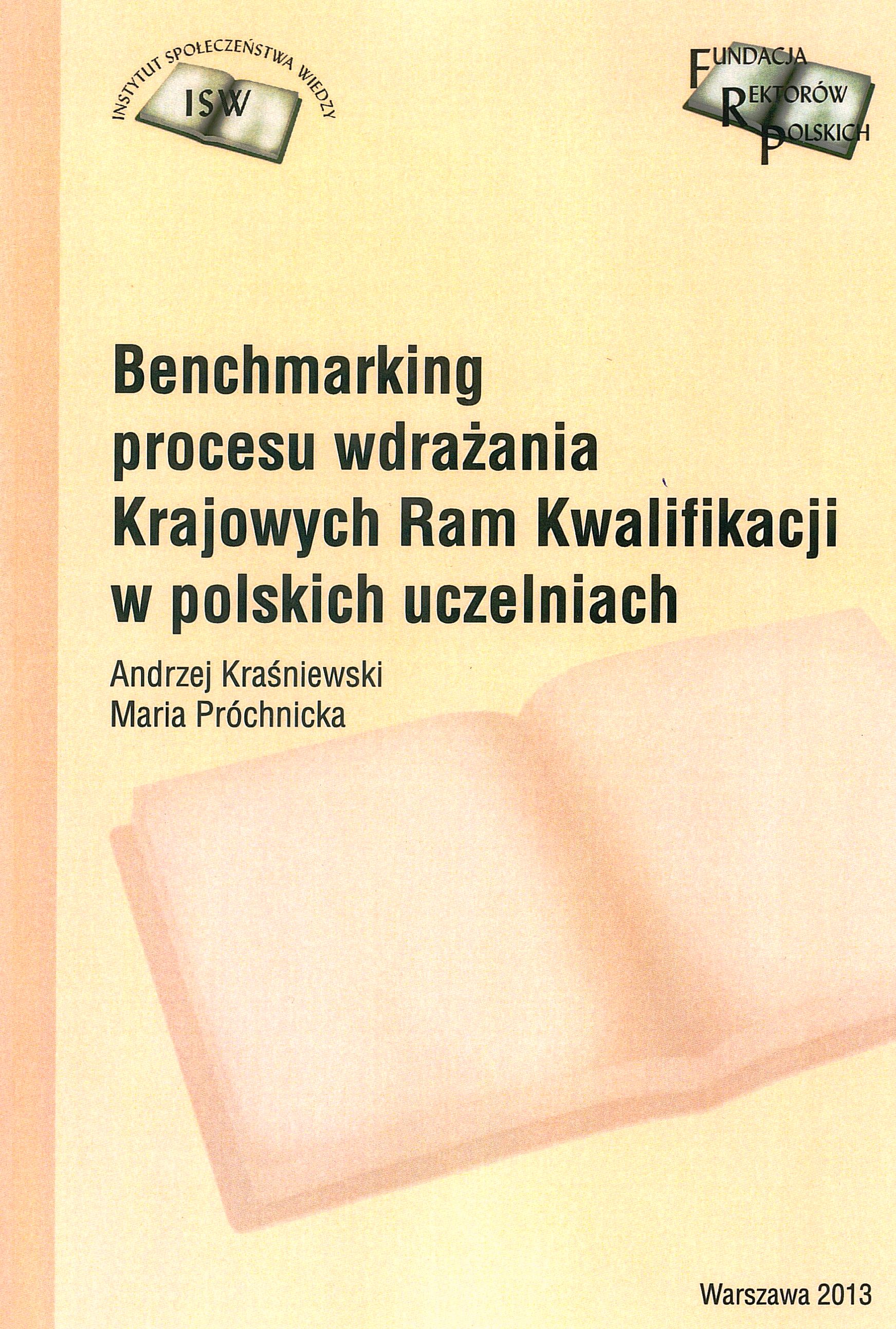 Benchmarking procesu wdrażania Krajowych Ram Kwalifikacji w polskich uczelniach